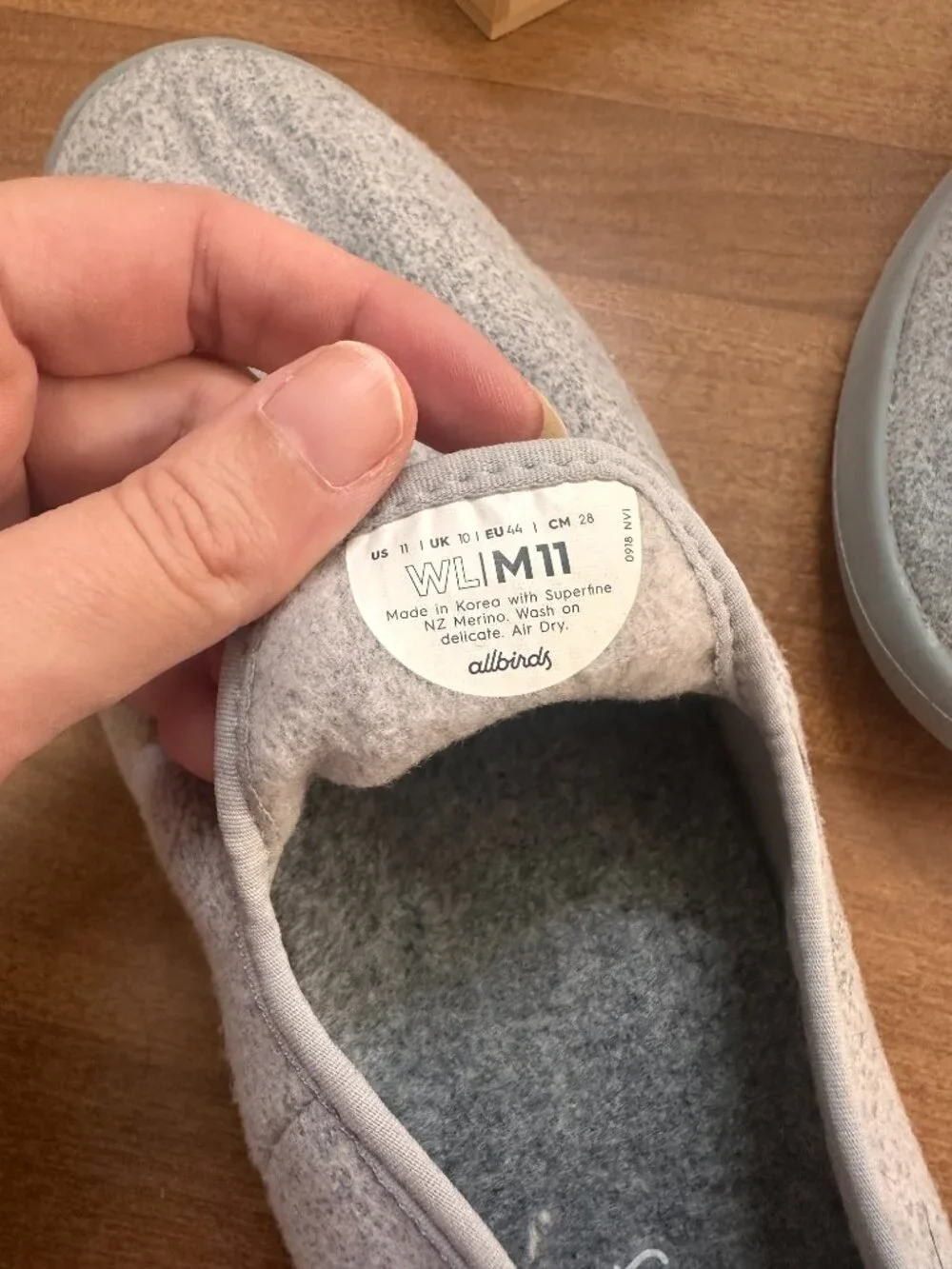 Allbirds Men's Wool Lounger, Everyday Slip-On Sneakers, Light Gray